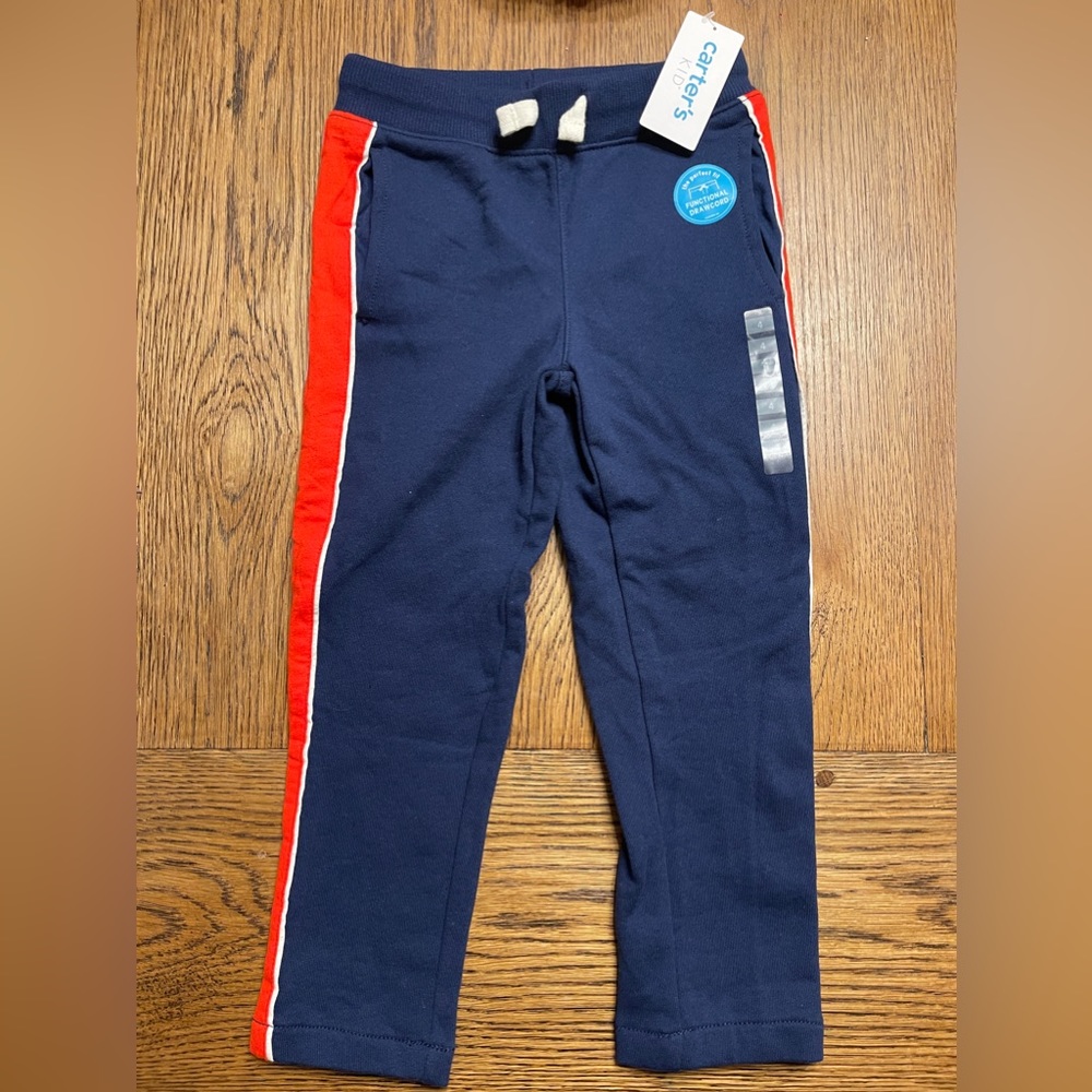 Carter’s Size 4/4A ribbed sweatpants - NWT